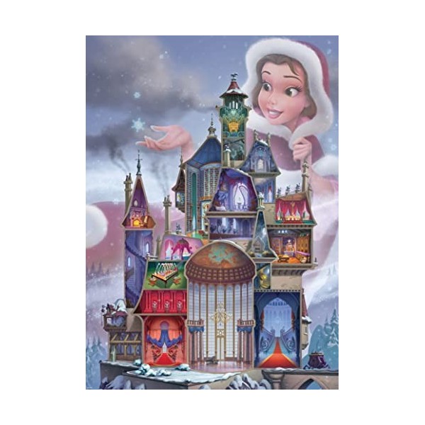 Ravensburger - Puzzle 1000 pièces - Puzzle Adulte - Dès 12 ans - Belle - Collection Château des Disney Princesses - Puzzle de