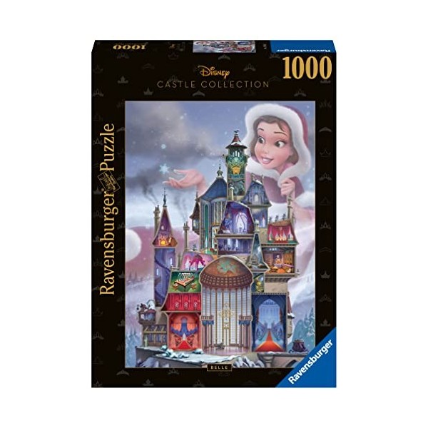 Ravensburger - Puzzle 1000 pièces - Puzzle Adulte - Dès 12 ans - Belle - Collection Château des Disney Princesses - Puzzle de