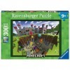 Ravensburger - Puzzle Enfant - Puzzle 300 p XXL - Découpe Minecraft - Dès 9 ans - 13334