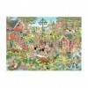 Jumbo- Puzzle : Festival du Milieu dété Van Haasteren 1000 pièces Jan Jigsaw, 1110100029, Multicolore, 7 x 37 x 27