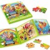 SYNARRY Animaux Jouet Puzzle en Magnétique Enfants pour 2 3 4 5 6 Ans, Puzzles de Animaux de 3×20 Pièces, Jouets Activité de 