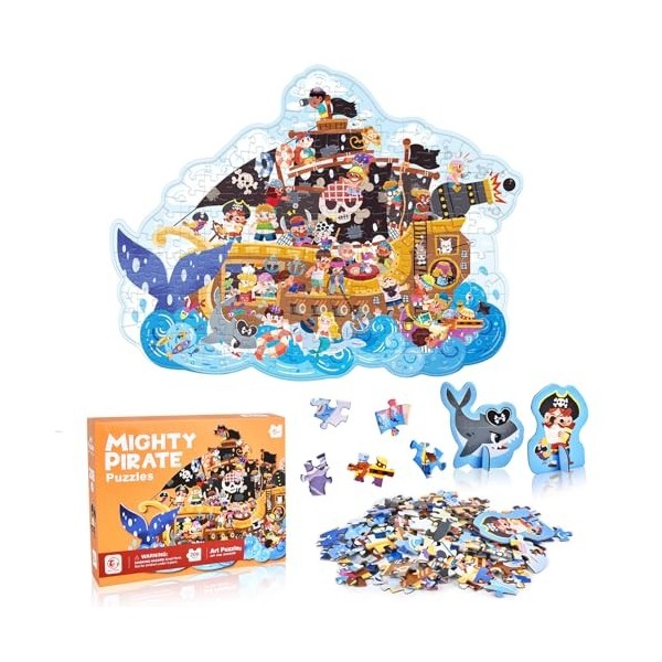 FORMIZON Puzzle Enfant, 128 Pièces Puzzle Animaux Enfant, Jouet Puzzles pour Enfant, Jouet éducatif Enfant, Cadeau Jouet pour