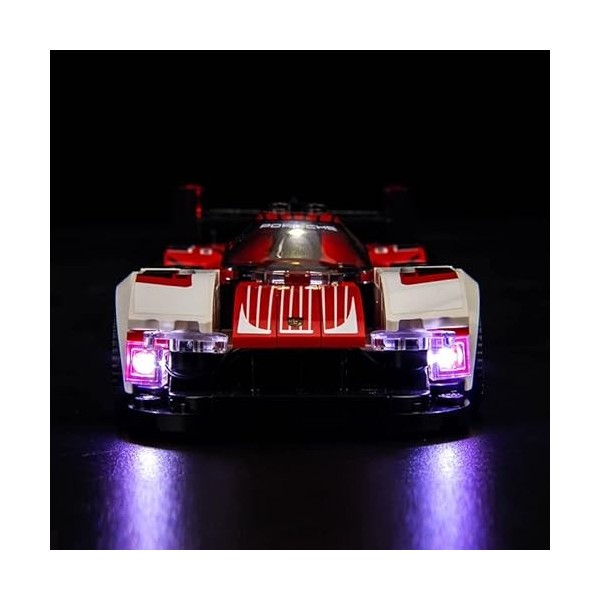 Kit déclairage pour Lego 76916 Speed ​​​​Champions Porsche 963, Kit déclairage LED Compatible avec Lego Porsche 963 lumièr