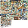 Puzzle de Londres illustré bopster de 1000 pièces en Carton 100% recyclé pour Adultes Adolescents et Enfants 70 x 50 cm