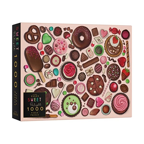 Elena Essex Puzzle 1000 Pieces - Sweet Delight | Puzzle Adulte | Puzzle | Puzzles Classiques | Donut Gateau Bonbon Macaron Pu