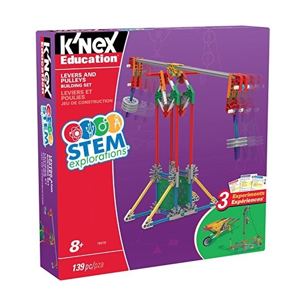 KNex 79319 K’NEX STEM Explorations Levers and Pulleys Building Set for Ages 8 and Up Construction Educational Toy, 139 Piece