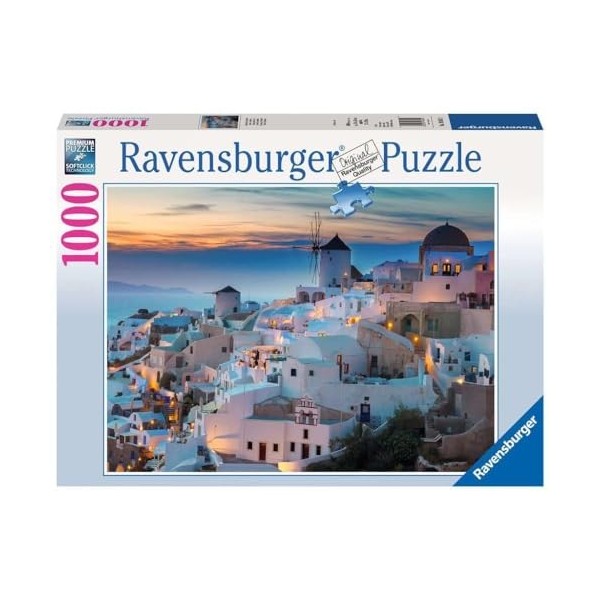 Ravensburger - Puzzle Adulte - Puzzle 1000 p - Santorin - 19611