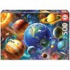 Educa - Puzzle de 500 pièces pour Enfants et Adultes | Systeme Solaire. Comprend Fix Puzzle Tail pour laccrocher Une Fois l