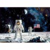 Educa - Puzzle de 1000 pièces pour Adultes | First Men on The Moon, Robert Mccall. Comprend Fix Puzzle Tail pour laccrocher 