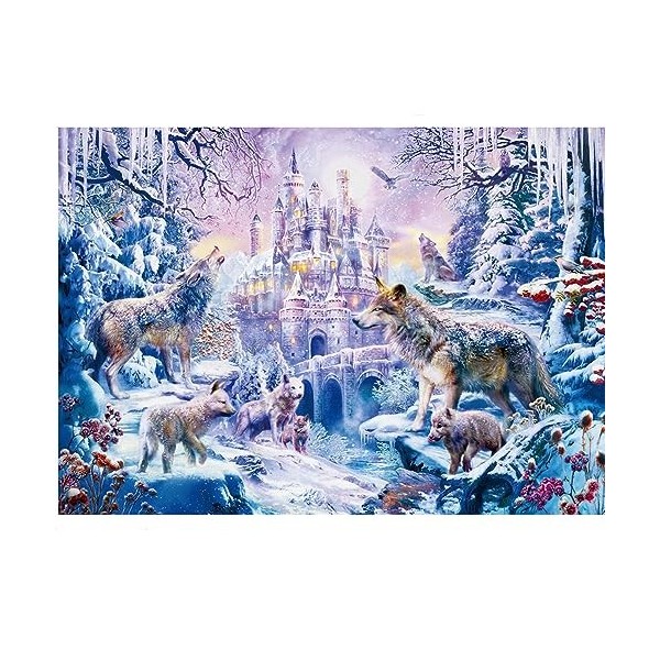 WESEN Puzzle Adulte 1000 pièces, Puzzle de Noël Jouets, Chien/cerf/Loup Puzzle 1000 pièce - Animal Puzzles, Jeu de défi céréb