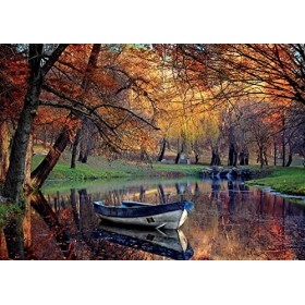 Educa - Puzzle de 2000 pièces pour Adultes | Barca dans Le lac. Mesure : 96 x 68 cm | Inclut Fix Puzzle pour accrocher Le Puz