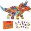 Triceratops Puzzle pour Enfants 150 Pièces Puzzles pour Enfants de 4 5 6 7 8 9 10 Ans, Jouets Éducatifs Cadeau Puzzles pour E