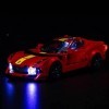 Jeu déclairage LED pour Lego 76914 Speed ​​​​Champions Ferrari 812 Competizione Pas Un modèle Lego , Jeu déclairage de déc