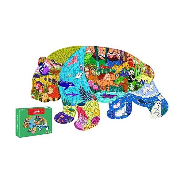 Triceratops Puzzle pour Enfants 150 Pièces Puzzles pour Enfants de 4 5 6 7 8 9 10 Ans, Jouets Éducatifs Cadeau Puzzles pour E