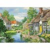 Jumbo- Cottages de rivière Puzzle, 11289, Multicolore, 1000