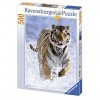 Ravensburger - Puzzle Adulte - Puzzle 500 p - Tigre dans la neige - 14475