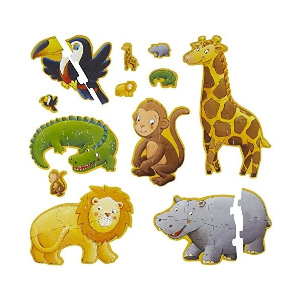 Djeco- Animal Puzzles progressifs, DJ07114, Mixte