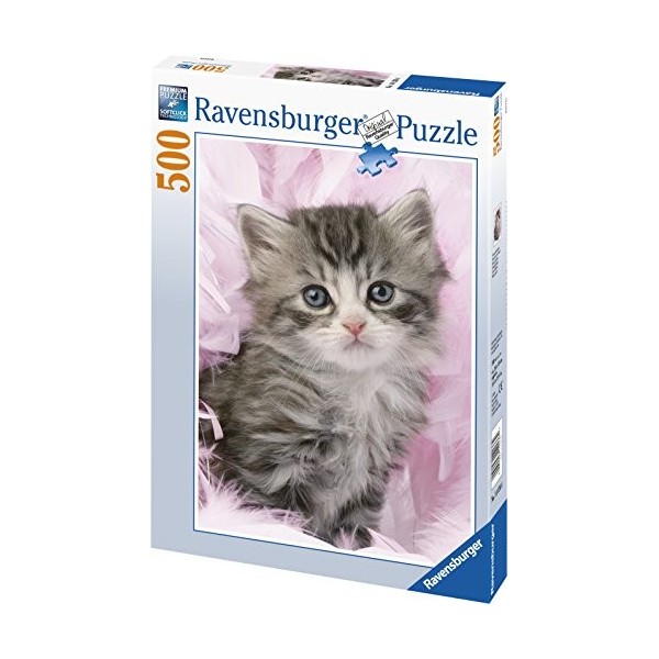 Ravensburger - Puzzle Adulte - Puzzle 500 p - Douceur de chaton - 14136