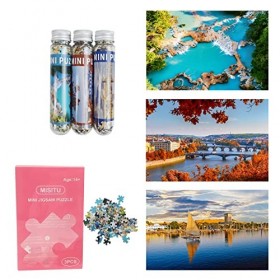 MISITU 150 pièces Mini Puzzles pour Adultes, Paquet de 3, Petite décoration de Maison de Puzzle délicate et Difficile Nil 