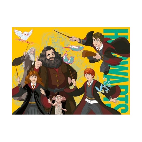 Ravensburger - Puzzle pour enfants - 100 pièces XXL - Harry Potter et autres sorciers - Dès 6 ans - Puzzle de qualité supérie