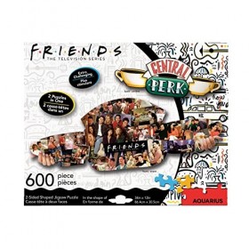 NMR Distribution 75029 Central Perk Double Face Puzzle 600P 86X30 Cm, White, One Size
