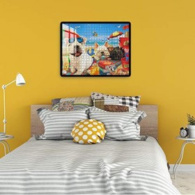 Fishwisdom Puzzles 500 pièces pour Adultes et Adolescents et Enfants Idée de Cadeau Heureux en Famille