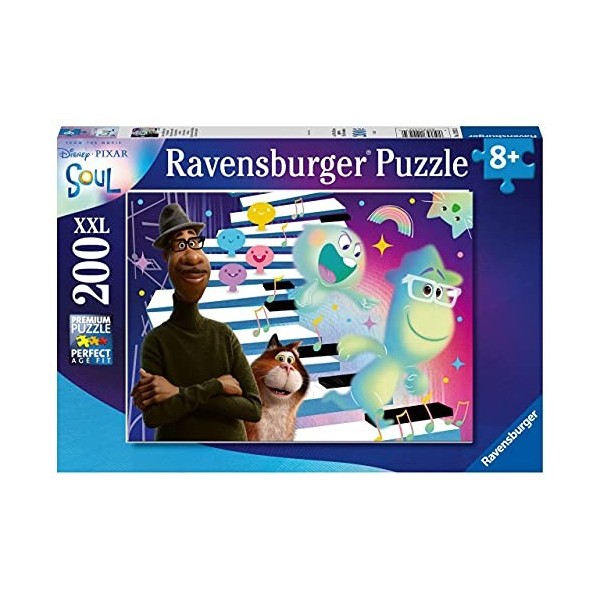 Ravensburger - Puzzle Enfant - Puzzle 200 p XXL - Jazz, piano et amitié - Disney Pixar Soul - Dès 8 ans - 12923