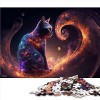 1000 Pièces Puzzle pour Adultes Chat Puzzle pour Adultes Puzzles en Carton Adultes Puzzles Cadeaux Taille 26x38cm 