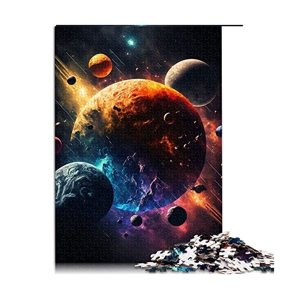 Puzzle 1000 pièces Lobscurité des planètes de lespace Puzzles pour Adultes Puzzles en Carton pour Enfants Grand Cadeau pour