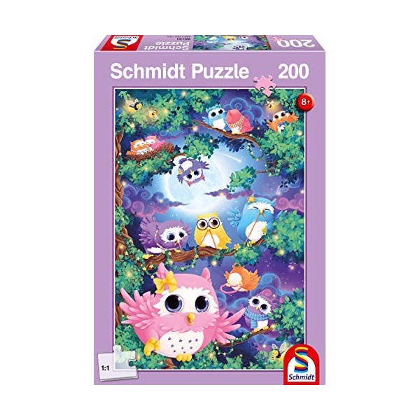 Schmidt Spiele - 56131 - Puzzle Classique - dans La Forêt Aux Hibous - 200 Pièces