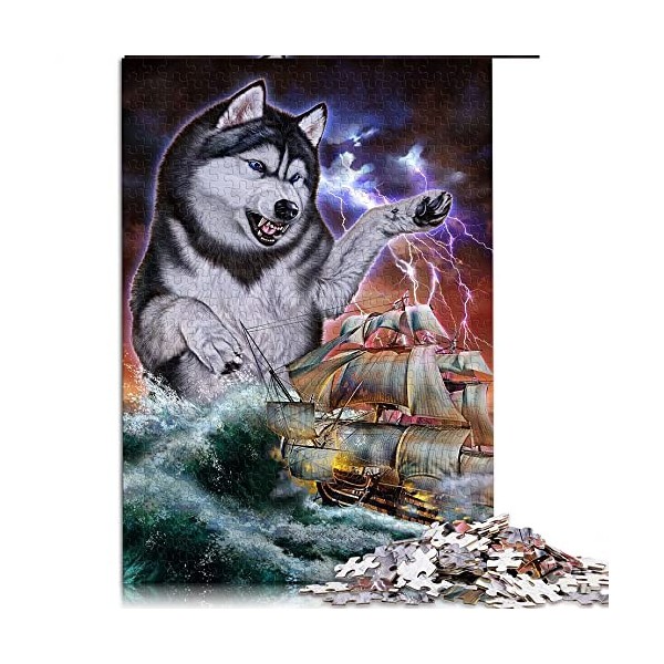 1000 Pièces Puzzle Jeu Monstre Titan Chat Kraken Puzzles pour Puzzles en Carton Grand Cadeau pour Adultes Taille 26x38cm 