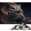 pour Adultes 1000 Pièces Puzzle Cadeaux Animal Tigre Puzzles pour Adultes Puzzles en Carton Puzzles pour Adultes Cadeaux （Tai