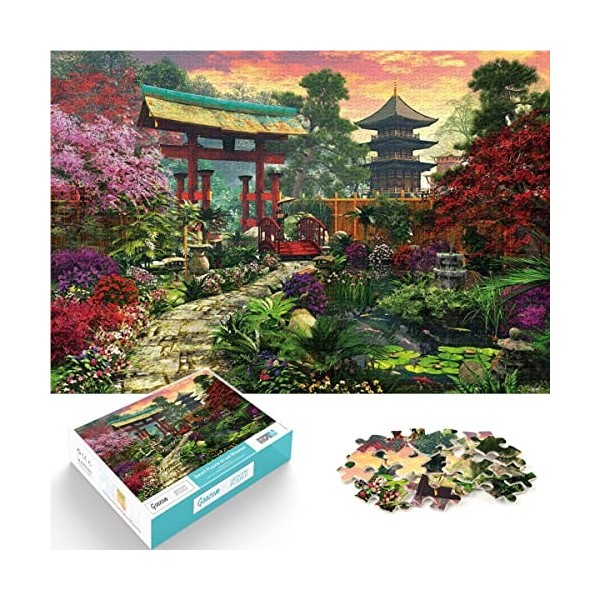 Puzzles 1000 pièces Puzzle de Jardin Japonais garçons et Filles Puzzle de difficulté Puzzle Monde de rêve Puzzle Jeux éducati