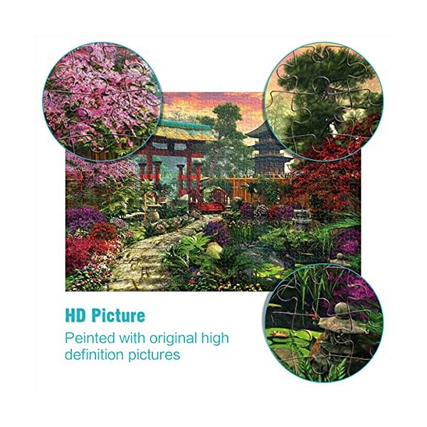 Puzzles 1000 pièces Puzzle de Jardin Japonais garçons et Filles Puzzle de difficulté Puzzle Monde de rêve Puzzle Jeux éducati