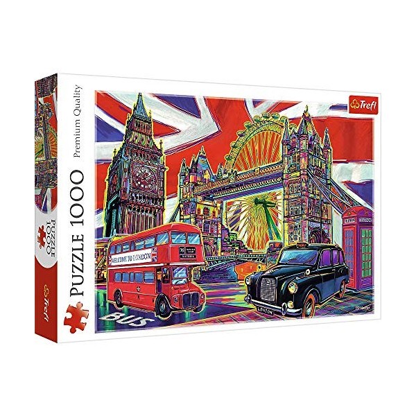 trefl Puzzle modèle Londres coloré 1000 pièces, 10525, Multicolore