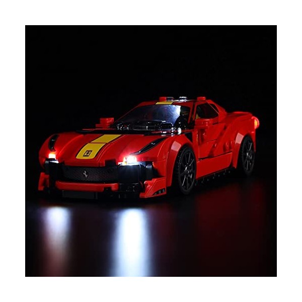 Kyglaring Kit déclairage LED sans modèle - Compatible avec Lego 76914 Speed Champion 1970 Ferrari 512 m Racing Block Model