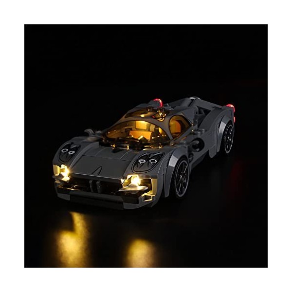 Kyglaring Kit déclairage LED sans modèle - Compatible avec Lego 76914 Speed Champion 1970 Ferrari 512 m Racing Block Model