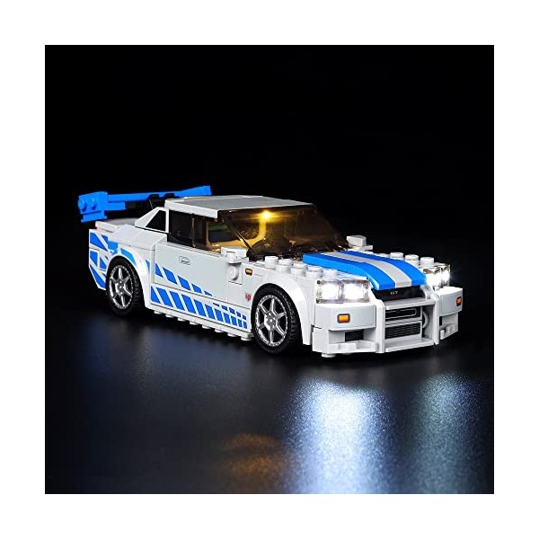 Kyglaring Kit déclairage LED sans modèle - Compatible avec Lego 76914 Speed Champion 1970 Ferrari 512 m Racing Block Model