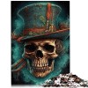 Puzzles pour Adultes Mister crâne Chapeau 1000 pièces Puzzles pour Adultes pour Adultes et Enfants de 12 Ans et Plus Puzzles 