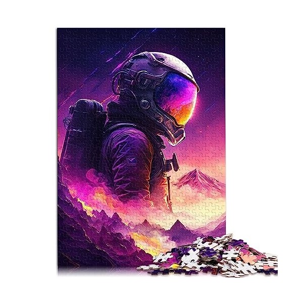 Puzzle pour Adultes Astronaute Space Monkey 1000 pièces Puzzles pour Adultes et Enfants à partir de 12 Ans Puzzles en Carton 