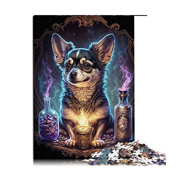 1000 Pièces Puzzles pour Adultes Enfants Chat Jouant au Poker Jeu Puzzle pour Adultes Puzzles en Carton Grand Cadeau pour Adu