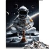 1000 Pièces Puzzles pour Adultes Enfants Chat Jouant au Poker Jeu Puzzle pour Adultes Puzzles en Carton Grand Cadeau pour Adu