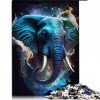 Puzzle 1000 Pièces Puzzle Darling Elephant pour Adultes Puzzles en Carton Puzzle de Noël Cadeaux （Taille 26x38cm）