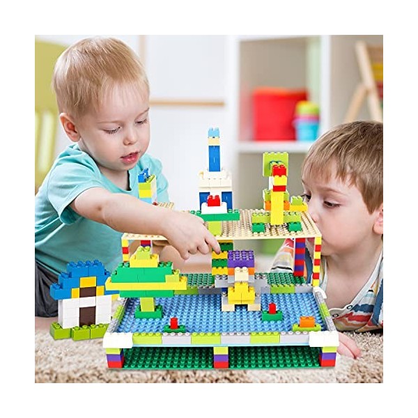 EKUZI Classic Bouwplaat Basisplaat, Compatibel met Lego Classic bouwstenen, 3 platenset bodemplaat is 32x32 basisplaten & 32x