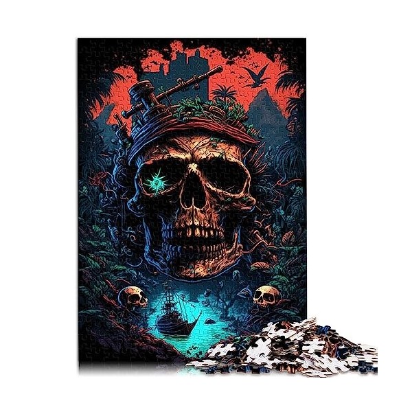 Puzzle Adulte Bateau Pirate Puzzles 1000 pièces pour Adultes pour Adultes et Enfants à partir de 12 Ans Puzzles en Carton Puz