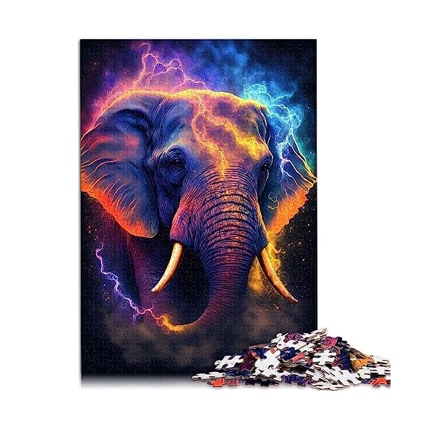 Puzzles pour Adultes Star Elephant Puzzle Adulte 1000 adapté aux Adultes Puzzles en Carton Challenge Toy Taille: 26x38cm