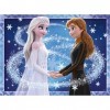 Ravensburger - Puzzle Adulte - Puzzle 500 pièces Star Line phosporescent - A partir de 12 ans - Les sœurs Anna et Elsa / La R