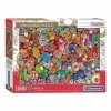 Clementoni Collection-Impossible Jolly Christmas 1000 pièces, Noel-fabriqué en Italie, Puzzle Adulte, 39585, Multicolore