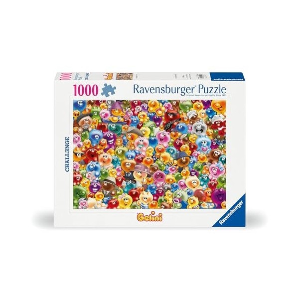 Ravensburger 12000493-Beaucoup 1000 pièces pour Adultes et Enfants à partir de 14 Ans-Puzzle Gelini coloré, 12000493