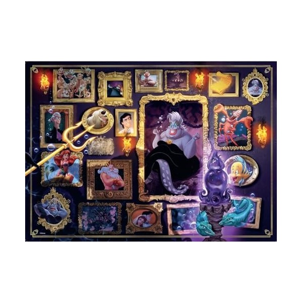 Ravensburger 1000 pièces-12000039-Disney Villainous Ursula-Les Personnages Populaires dAriel comme Puzzle pour Adultes et En